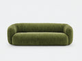 Sofá de 2 plazas de tela 220x90x70 cm - Color verde - Diseño moderno para salón